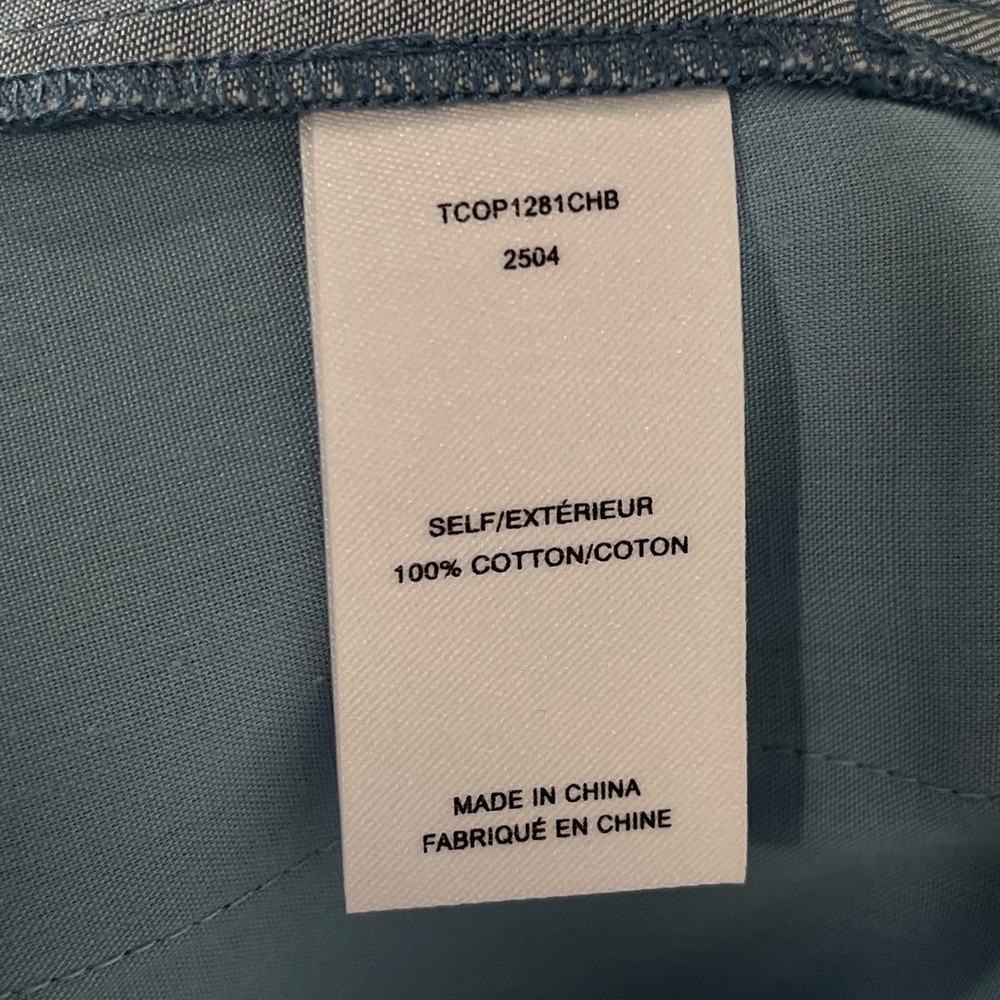 NWT Derek Lam 10 Crosby Eli Wide Leg Pants in Medium Blue Size 8 - Picture 12 of 12